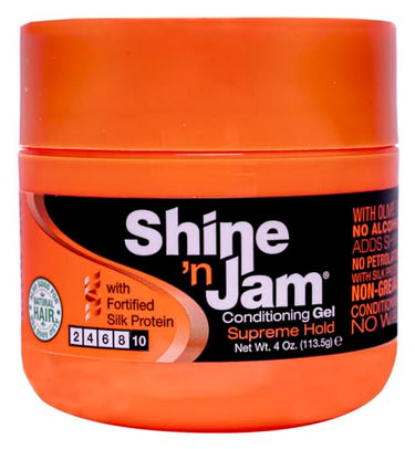 Shine 'n Jam Conditioning Gel - Supreme Hold, 4 oz - ANNS BEAUTY SUPPLY